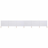 VIDAXL SHERSHIELD 6 PANELE 800X160 CM Tkaninowy piasek biały