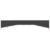 VIDAXL SHANDSHIELD 9 PANELE 1200X80 CM ANTRACITE