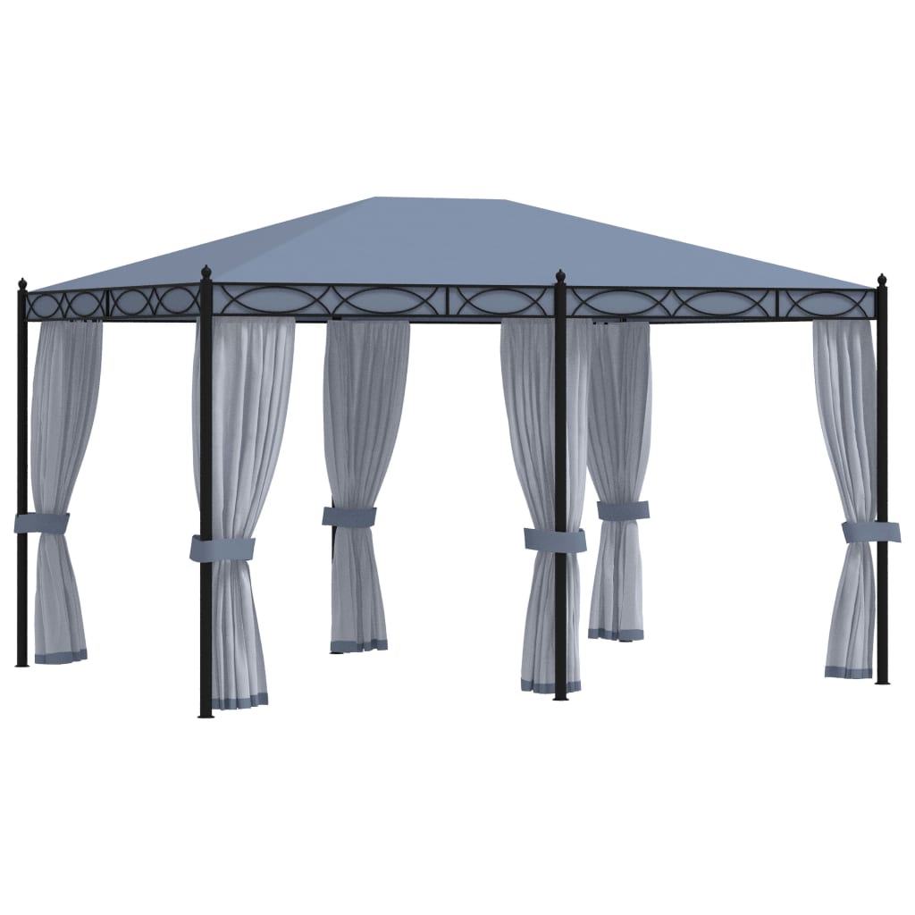 VIDAXL ARBOR Z MOSAROTO STALOWYM ANTRACITEM