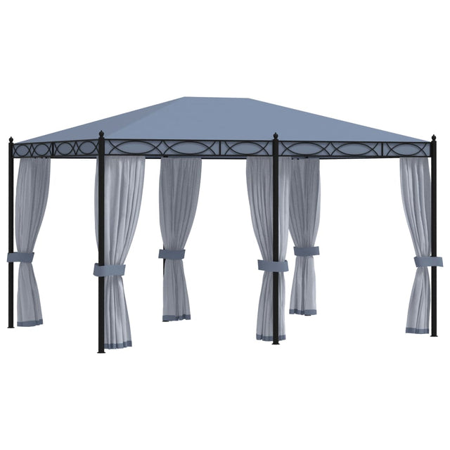 VIDAXL ARBOR Z MOSAROTO STALOWYM ANTRACITEM