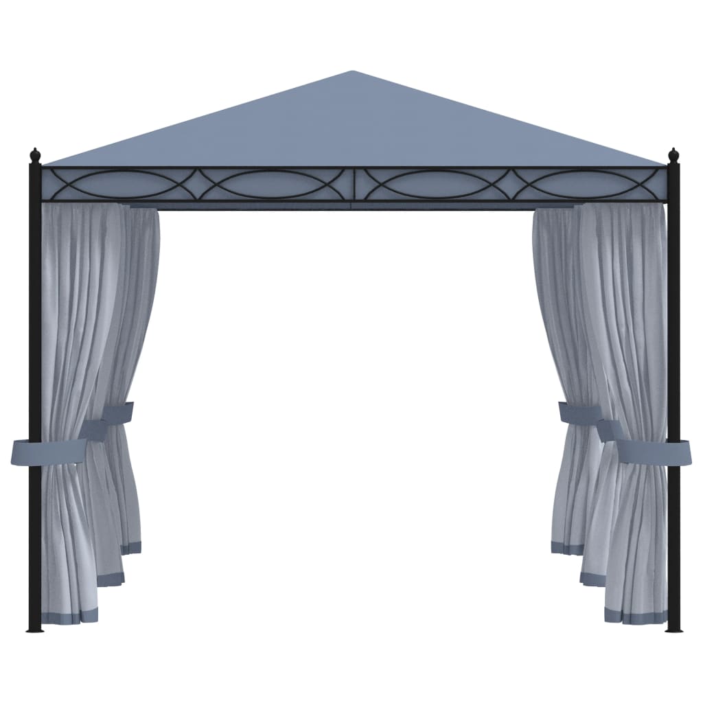 VIDAXL ARBOR Z MOSAROTO STALOWYM ANTRACITEM