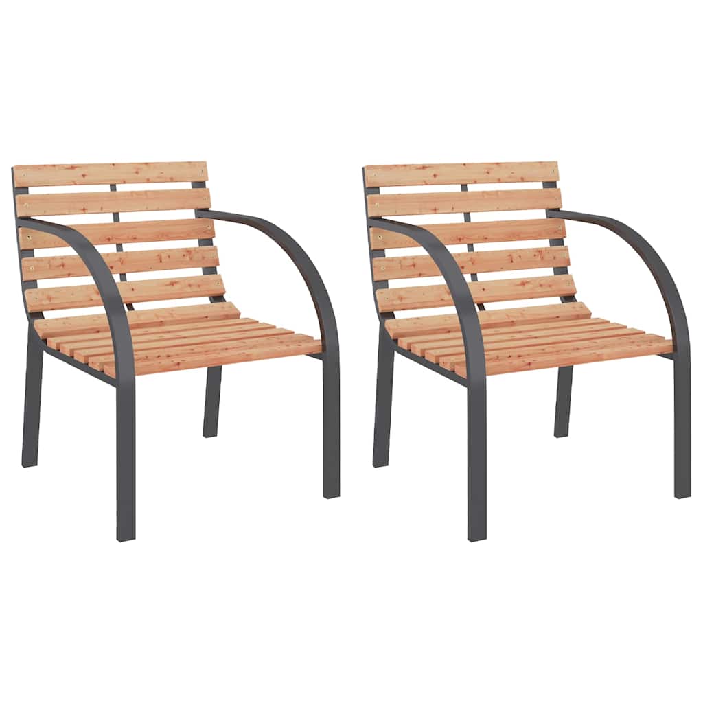 Vidaxl tuinstoelen 2 st hout