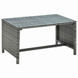 Vidaxl salontafel 70x40x38 cm poly rattan antraciet