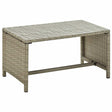 Vidaxl salontafel 70x40x38 cm poly rattan beige