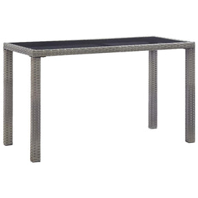 Vidaxl tuintafel 123x60x74 cm poly rattan antraciet