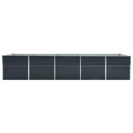 Vidaxl Sadzarka Wstaw 400x80x45 cm ocynkowana antracyt stalowa