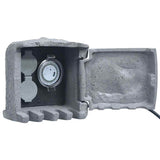 Vidaxl Garden Stop Contact 2 Wejścia z timer Polyresin Grey