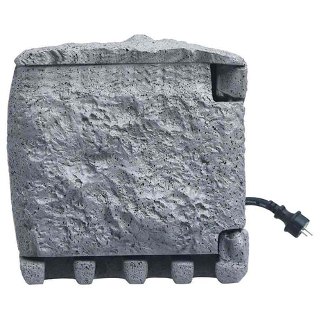Vidaxl Garden Stop Contact 2 Wejścia z timer Polyresin Grey