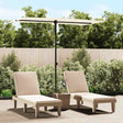 Vidaxl Parasol z biegunem aluminiowym 180x110 cm piaskowym białym