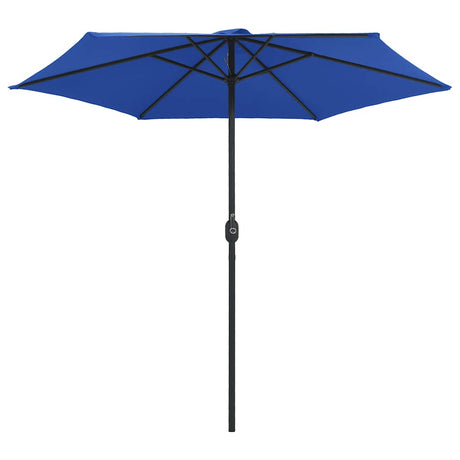Vidaxl Parasol z biegunem aluminiowym 270x246 cm Azure Blue
