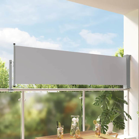 Vidaxl Garden Screen Wyciągalny 80x300 cm szary
