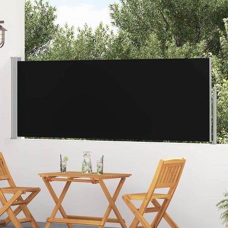 Ekran ogrodowy vidaxl rozszerzony 100x300 cm czarny