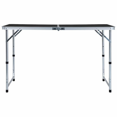 Vidaxl Camping Table składany 120x60 cm aluminiowy szary