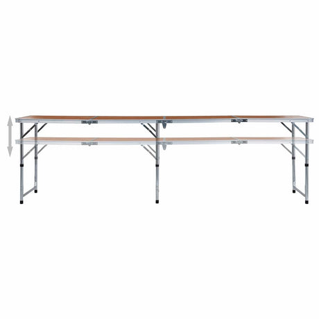 Vidaxl Camping Table składany 240x60 cm aluminium