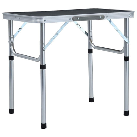 Vidaxl Camping Table składany 60x45 cm aluminiowy szary