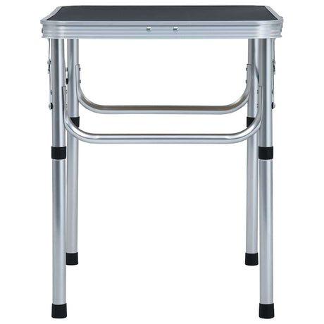 Vidaxl Camping Table składany 60x45 cm aluminiowy szary