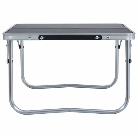 Vidaxl Camping Table składany 60x40 cm aluminiowy szary