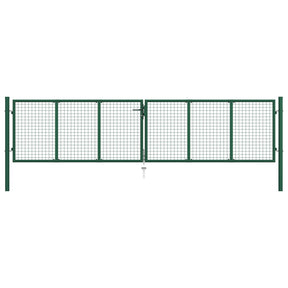 Vidaxl Gaassoort 390x75 cm stalowy zielony