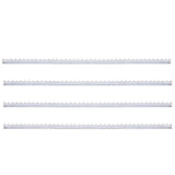 Vidaxl Wall Spikes 4 szt. 1 m ocynkowana stal