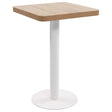 Vidaxl bistrotafel 50x50 cm mdf lichtbruin