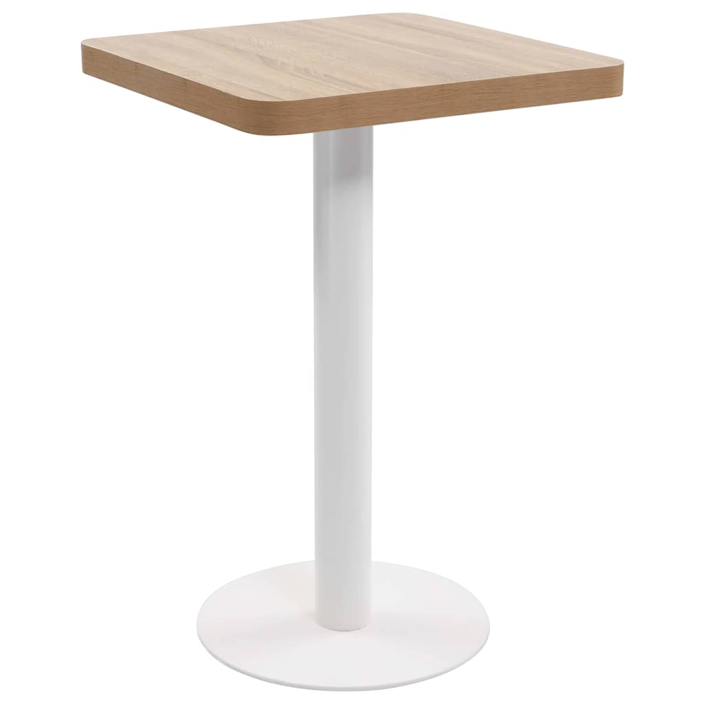 Vidaxl bistrotafel 50x50 cm mdf lichtbruin