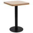 Vidaxl bistrotafel 50x50 cm mdf lichtbruin