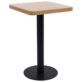 Vidaxl bistrotafel 50x50 cm mdf lichtbruin