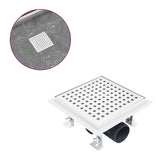 Vidaxl Shower Drain 18x18 cm stal nierdzewna