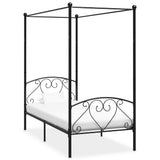 Vidaxl hemelbedframe metaal zwart 100x200 cm
