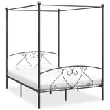 Vidaxl hemelbedframe metaal grijs 160x200 cm