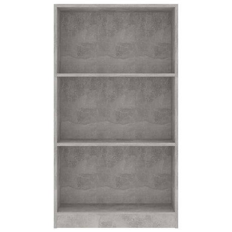 Vidaxl boekenkast met 3 schappen 60x24x109 cm bewerkt hout betongrijs