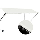 Vidaxl luifel rozszerzony z LED 300x150 cm krem