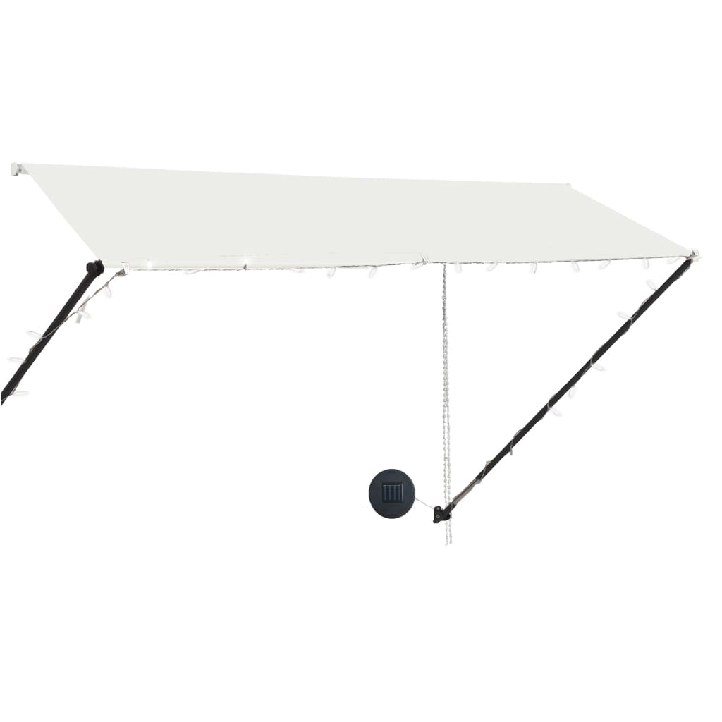 Vidaxl luifel rozszerzony z LED 300x150 cm krem