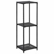 Vidaxl opbergrek 30x30x90 cm poly rattan zwart