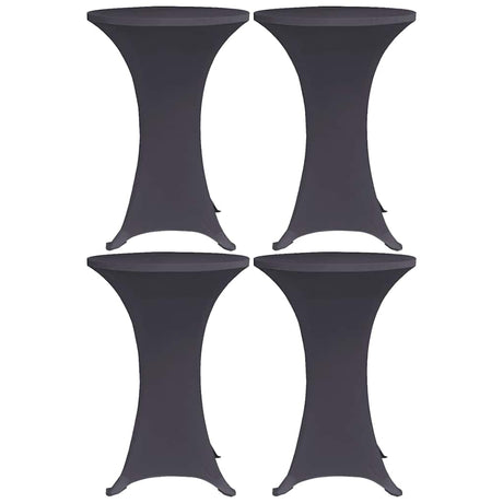Obrus na stół Vidaxx stretch 4 szt. 80 cm antracyt