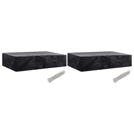 Vidaxl ligbeddenhoes 2 st 8 oogjes 218x77x55 cm