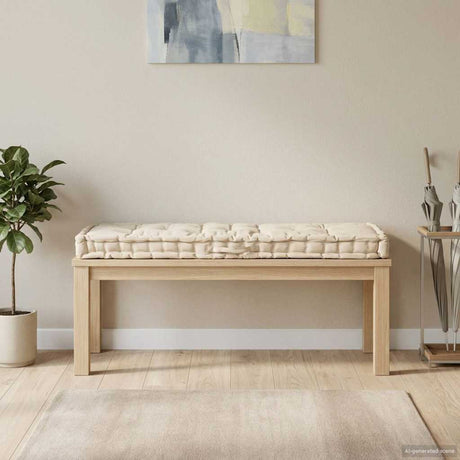 Poduszka podłogowa na paletę Vidaxx 120x40x7 cm bawełna beżowa
