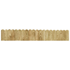 Vidaxl Gazonrand 120 cm Impregnated Pine Wood Green