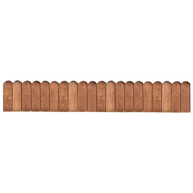 Vidaxl Gazonrand 120 cm Impregnated Pine Wood Brown