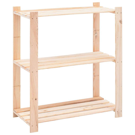 Regały magazynowe Vidaxx 3-warstwowe 2 szt. 80x38x90 cm lite drewno sosnowe 150 kg
