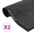 Maty do suszenia Vidaxx 2 szt. prostokątne tuftowane 120x180 cm antracyt