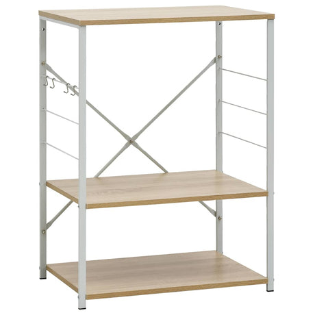 Szafka mikrofalowa Vidaxl 60x39.6x79.5 cm przetworzone drewniane i dębowe kolorowe