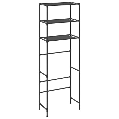 Stojak do przechowywania vidaxl dla 3-warstwowych 53x28x169 cm czarny