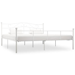 Vidaxl bedframe metaal wit 180x200 cm