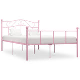 Vidaxl bedframe metaal roze 160x200 cm
