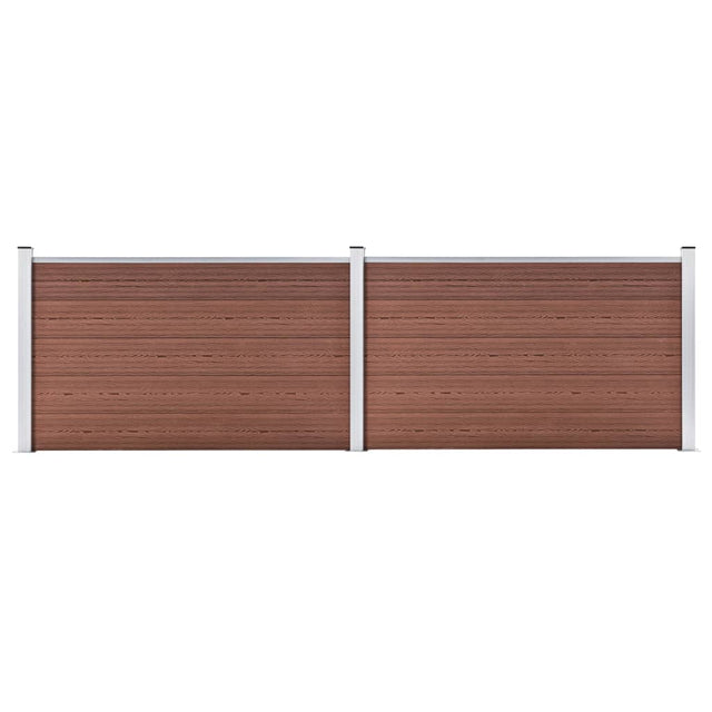 Vidaxl Fence 353x106 cm HKC Brown
