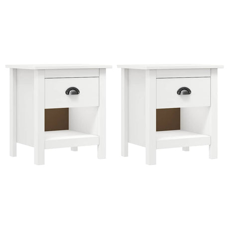 Vidaxl nachtkastjes 2 st hill range 46x35x49,5 cm massief grenenhout