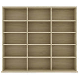 Vidaxl cd-kast 100x23x89,5 cm bewerkt hout sonoma eikenkleurig
