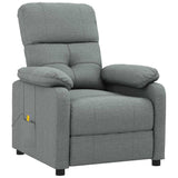 Vidaxl massagestoel stof donkergrijs