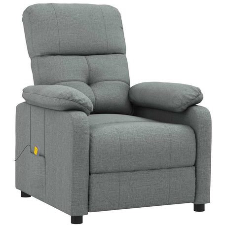 Vidaxl massagestoel stof donkergrijs